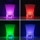 LED Beer And Champagne Bucket with Built-in Bluetooth Speaker